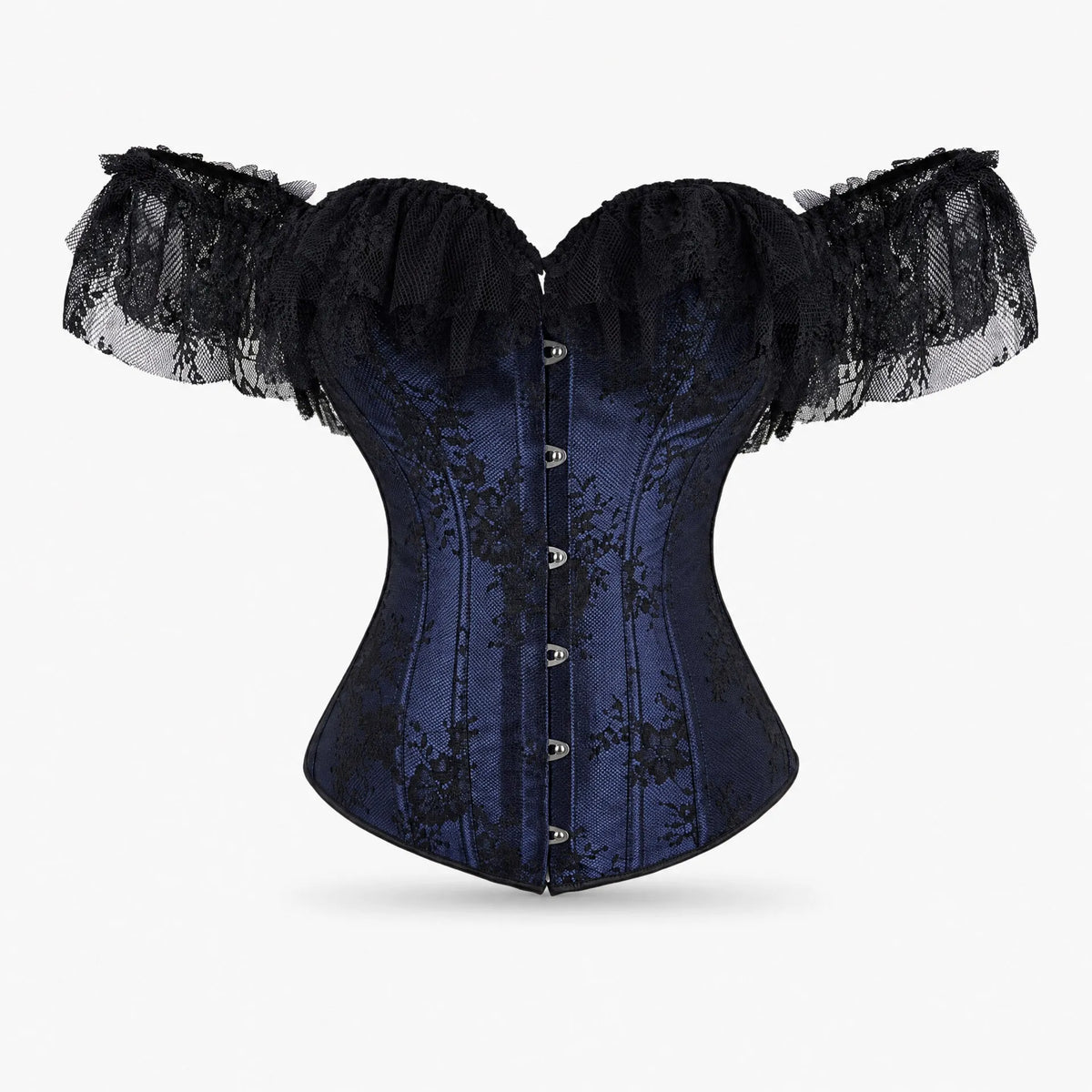 Luna Rune XS Floral Boned Lace-Up Corset