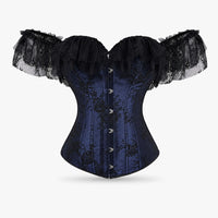 Luna Rune XS Floral Boned Lace-Up Corset