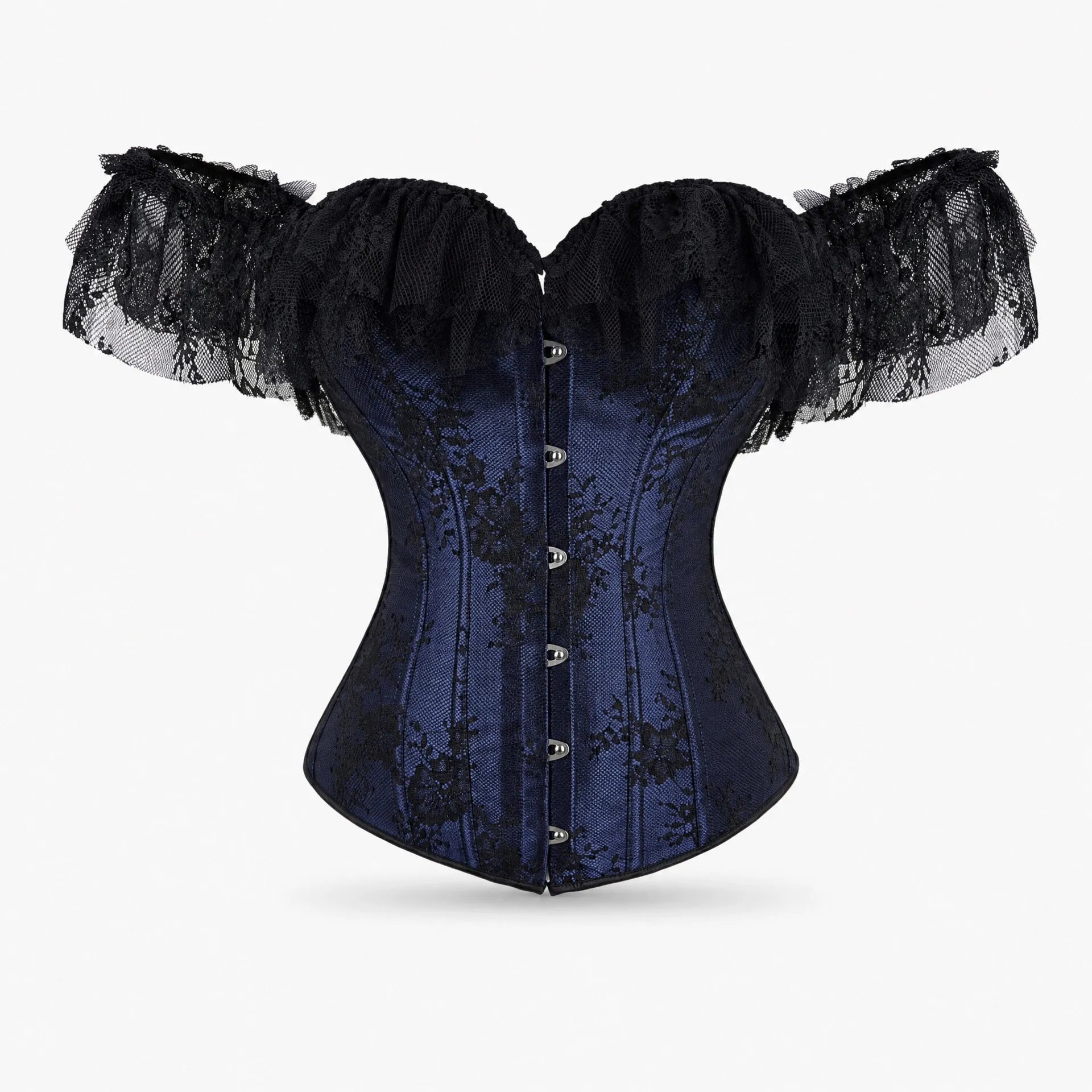 Luna Rune XS Floral Boned Lace-Up Corset
