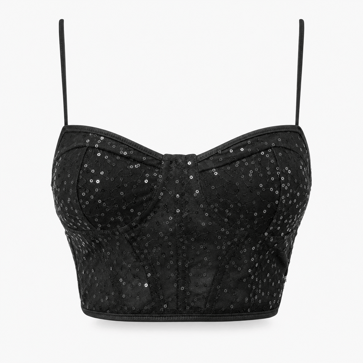 Luna Rune XS Sequined Underwired Strappy Corset