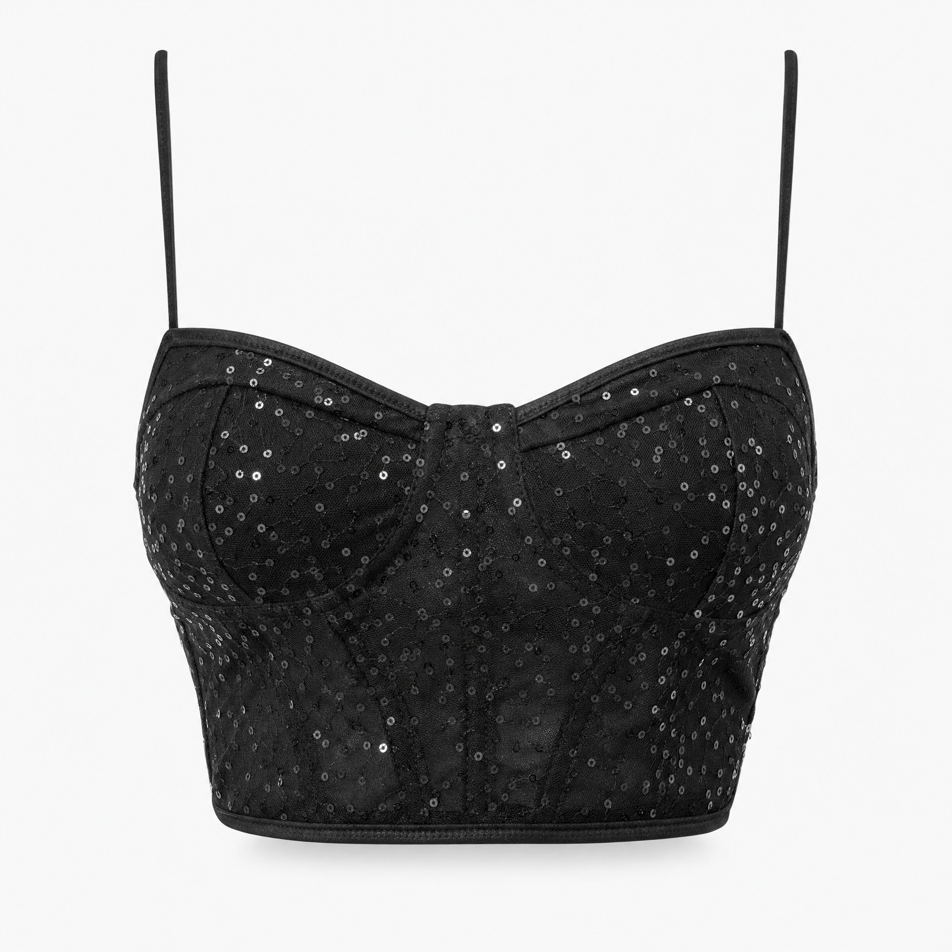 Luna Rune XS Sequined Underwired Strappy Corset