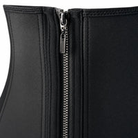 Luna Rune Zip-Up Boned Wasp-Waist Trainer