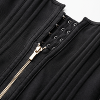 Luna Rune Zip-Up Hook-Eye Boned Corset