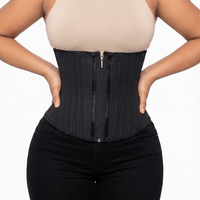 Luna Rune Zip-Up Hook-Eye Boned Corset