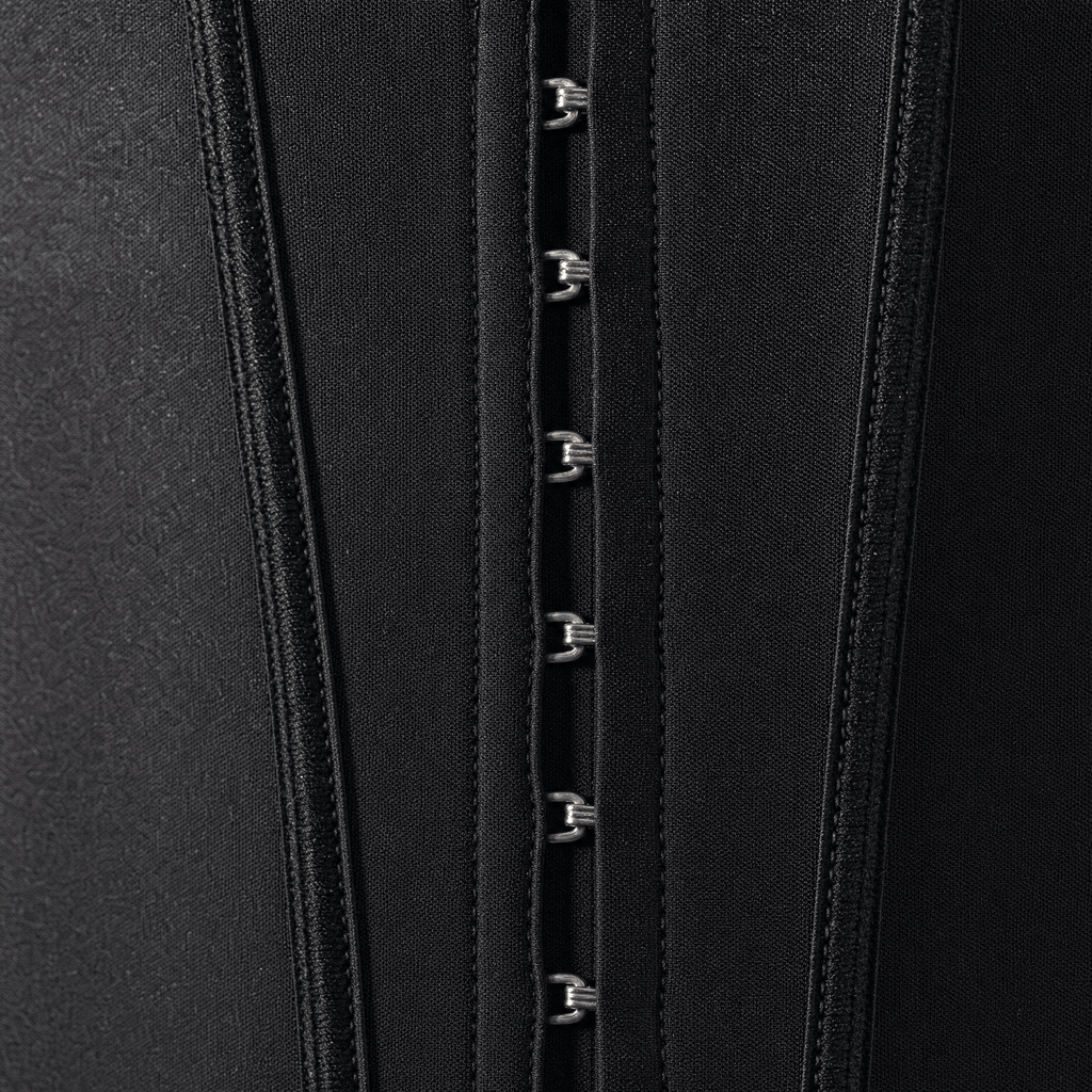 Luna Rune Zip-Up Hook-Eye Boned Waist Trainer
